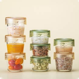 Hộp Thủy Tinh Đựng Thức Ăn Cho Bé 280ml*3 - Màu Ngà - LLG542S3IVY, Hộp Thủy Tinh Đựng Thức Ăn Cho Bé 280ml*3 - Màu Ngà - LLG542S3IVY